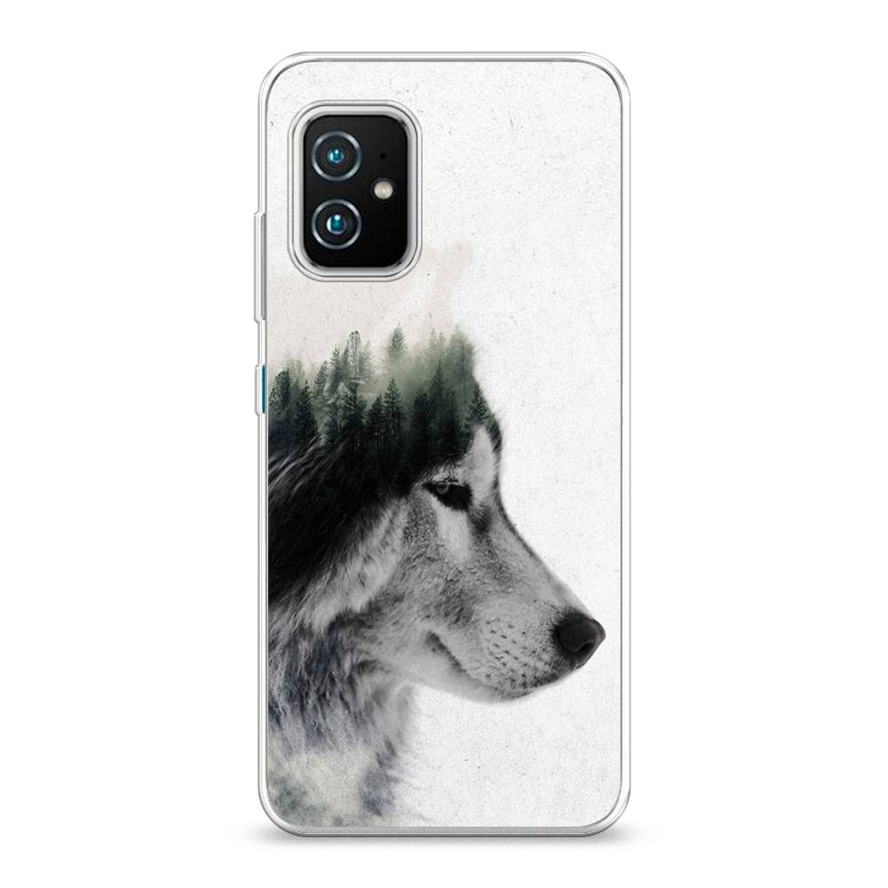 

Чехол Case Place 44450-1 для Asus Zenfone 8 "Волк лес", 44450-1