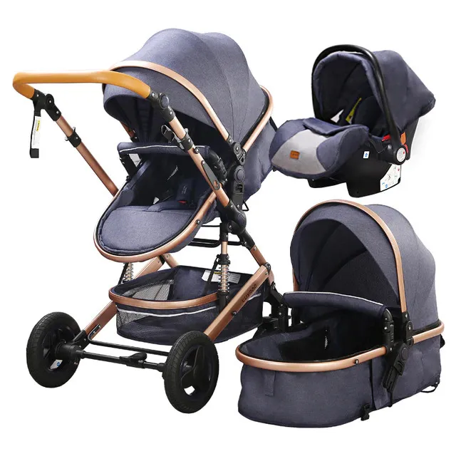 

Коляска детская luxmom джинсовый синий