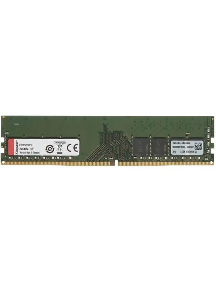 

Оперативная память Kingston KVR32N22S6/16 (43016-3) DDR4 1x16Gb 3200MHz, KVR32N22S6/16