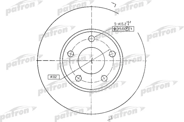 

Тормозной диск PATRON PBD2626