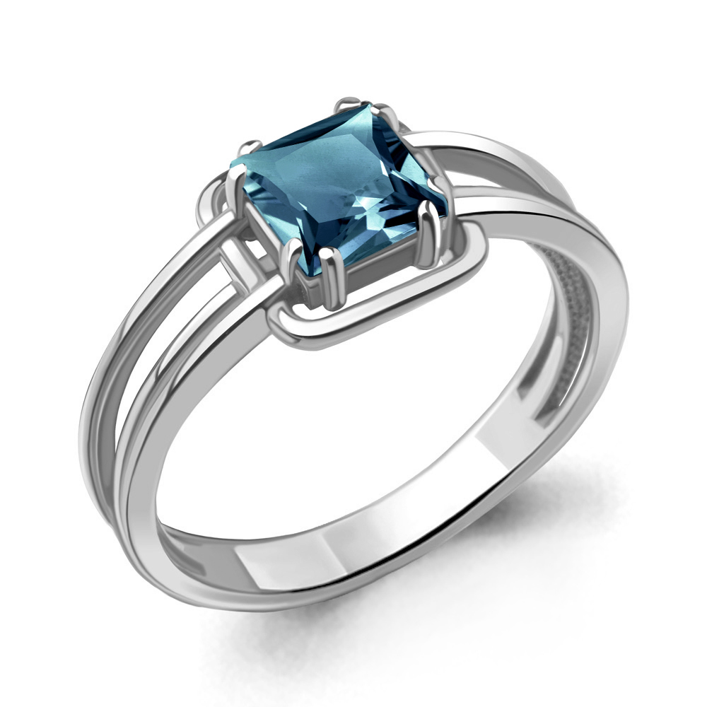 

Кольцо из серебра с топазом Aquamarine Aquamarine 6960408_925_р р. 17, 6960408_925_р