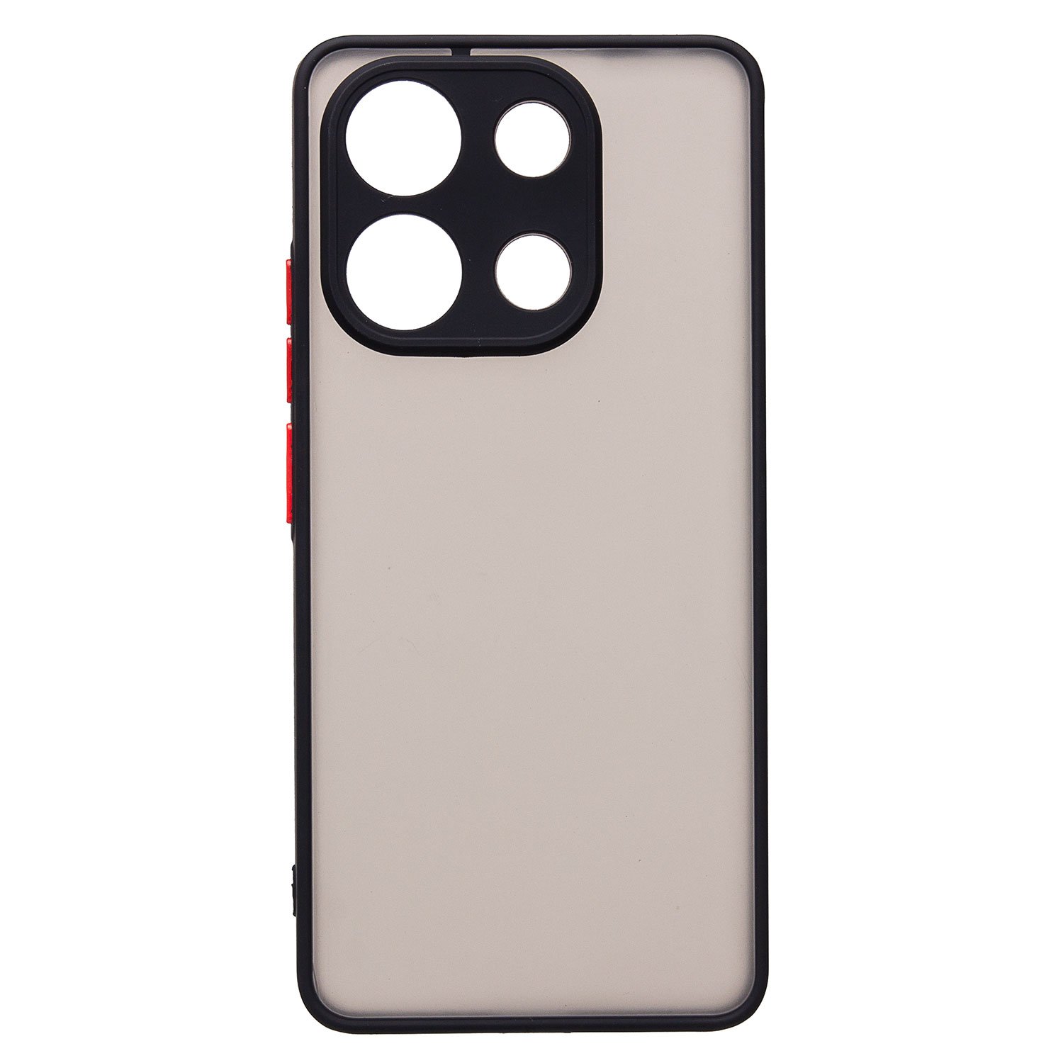 

Чехол для Xiaomi Redmi Note 13 (23124RA7EO) пластиковый с окантовкой черный