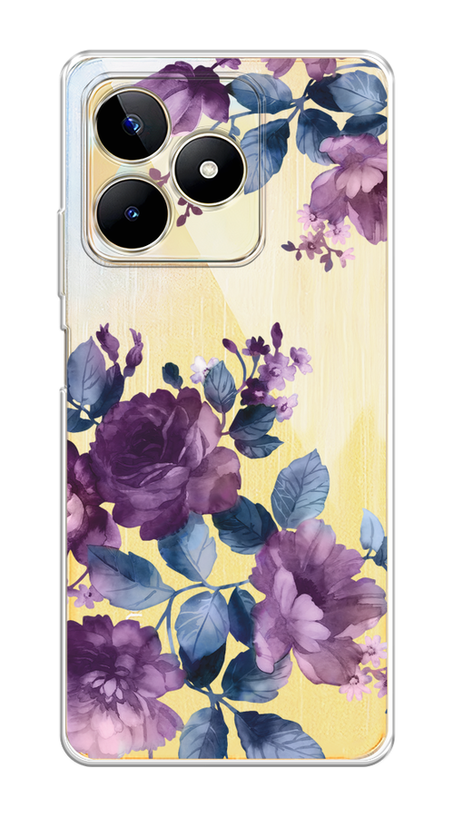 

Чехол на Realme C53/C51 "Purple Blossoms", Синий;фиолетовый, 2515250-1