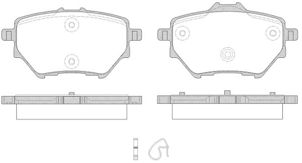 

1562 00 колодки дисковые з. Peugeot, Citroen C4 Picasso 1.6/1.6HDi 13>