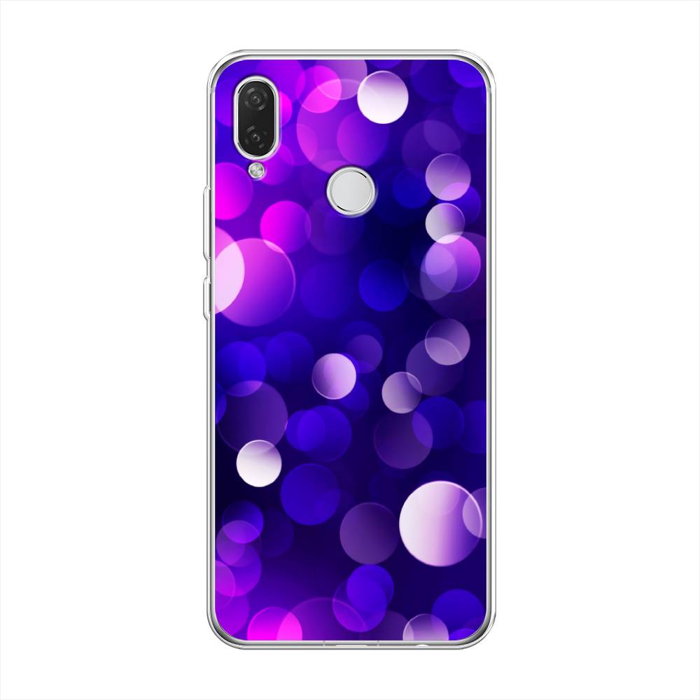 

Чехол на Huawei P Smart Plus "Абстракция 27", Фиолетовый, 68250-3