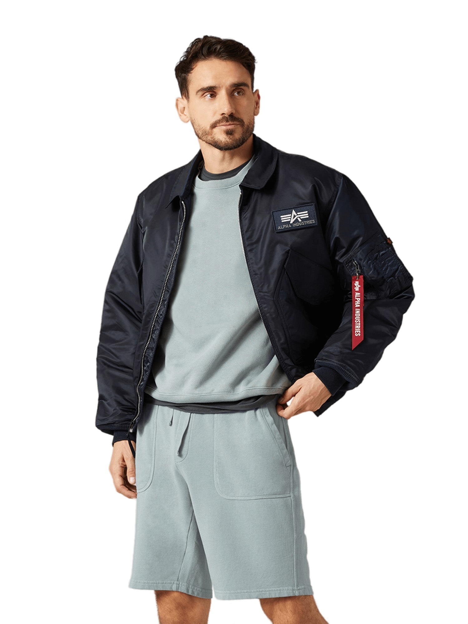 Бомбер мужской Alpha Industries Cwu-45 синий XL