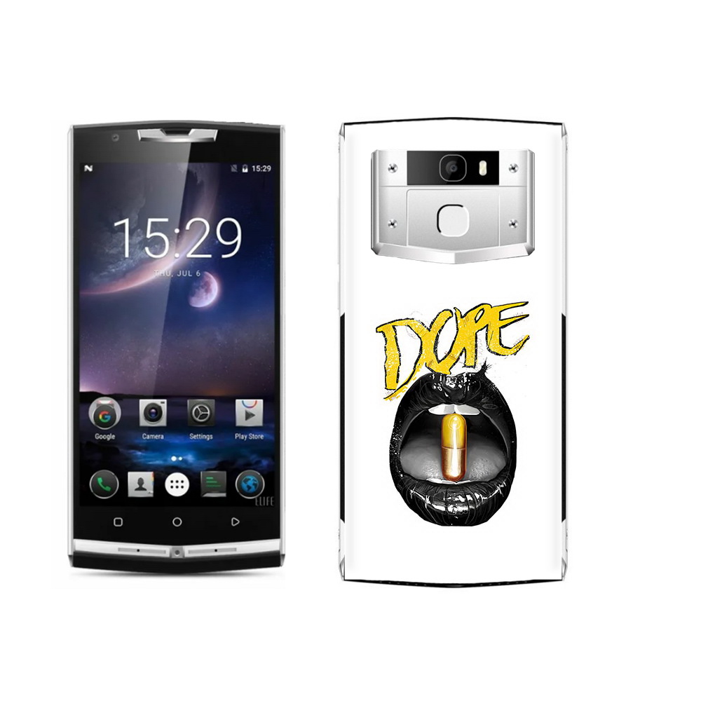 

Чехол MyPads Tocco для Oukitel K10000 Pro губы, Прозрачный, Tocco