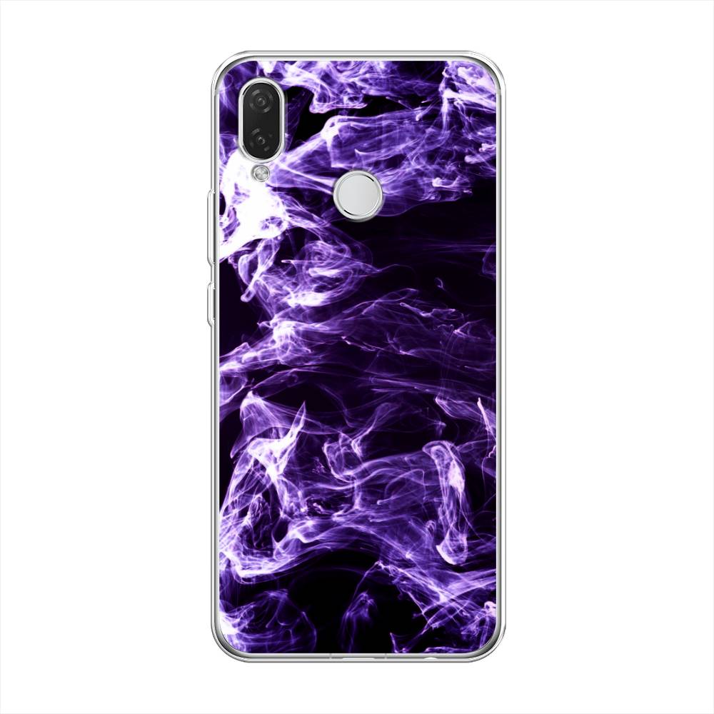 

Чехол на Huawei P Smart Plus "Фиолетовый дым", Фиолетовый;белый;черный, 68250-3