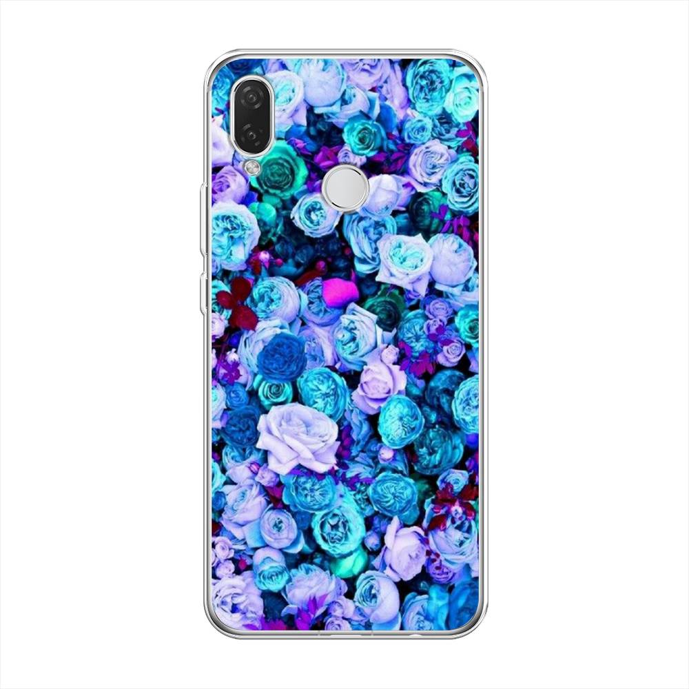 

Чехол на Huawei P Smart Plus/Nova 3i "Цветочный ковер", Фиолетовый, 68250-2