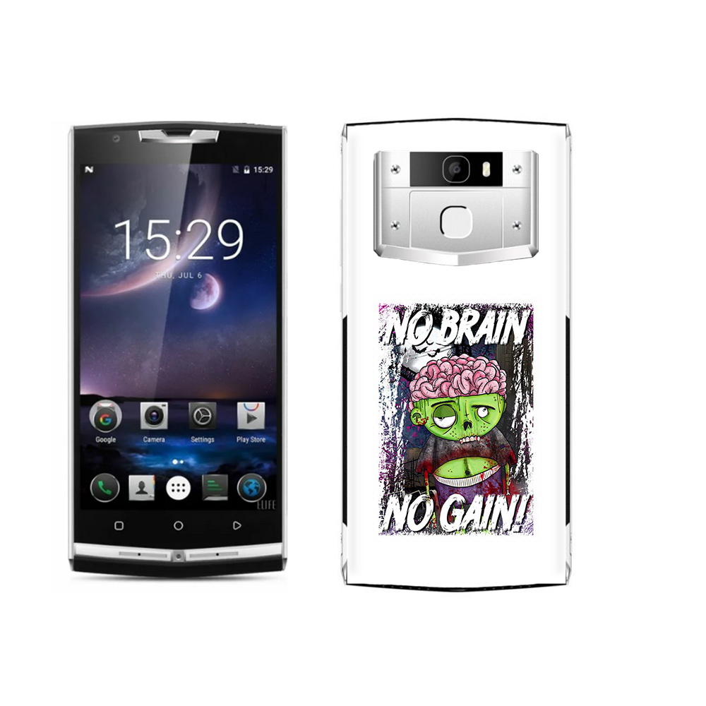 

Чехол MyPads Tocco для Oukitel K10000 Pro глупый зомби, Прозрачный, Tocco