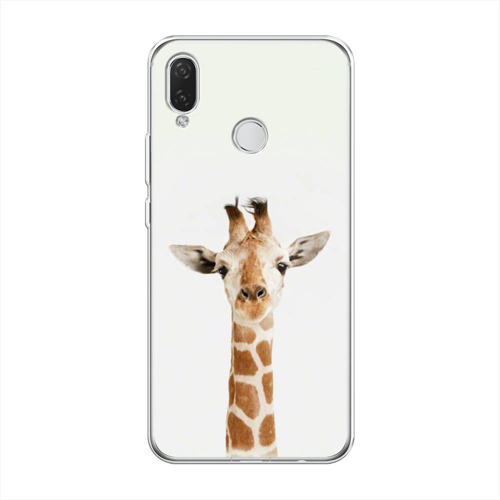 

Чехол на Huawei P Smart Plus/Nova 3i "Любопытный жираф", Бежевый;коричневый, 68250-1