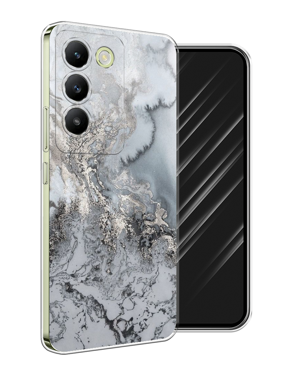 

Чехол Awog на Vivo V30 lite 4G "Морозная лавина серая", Серый;серебристый, 2610350-1