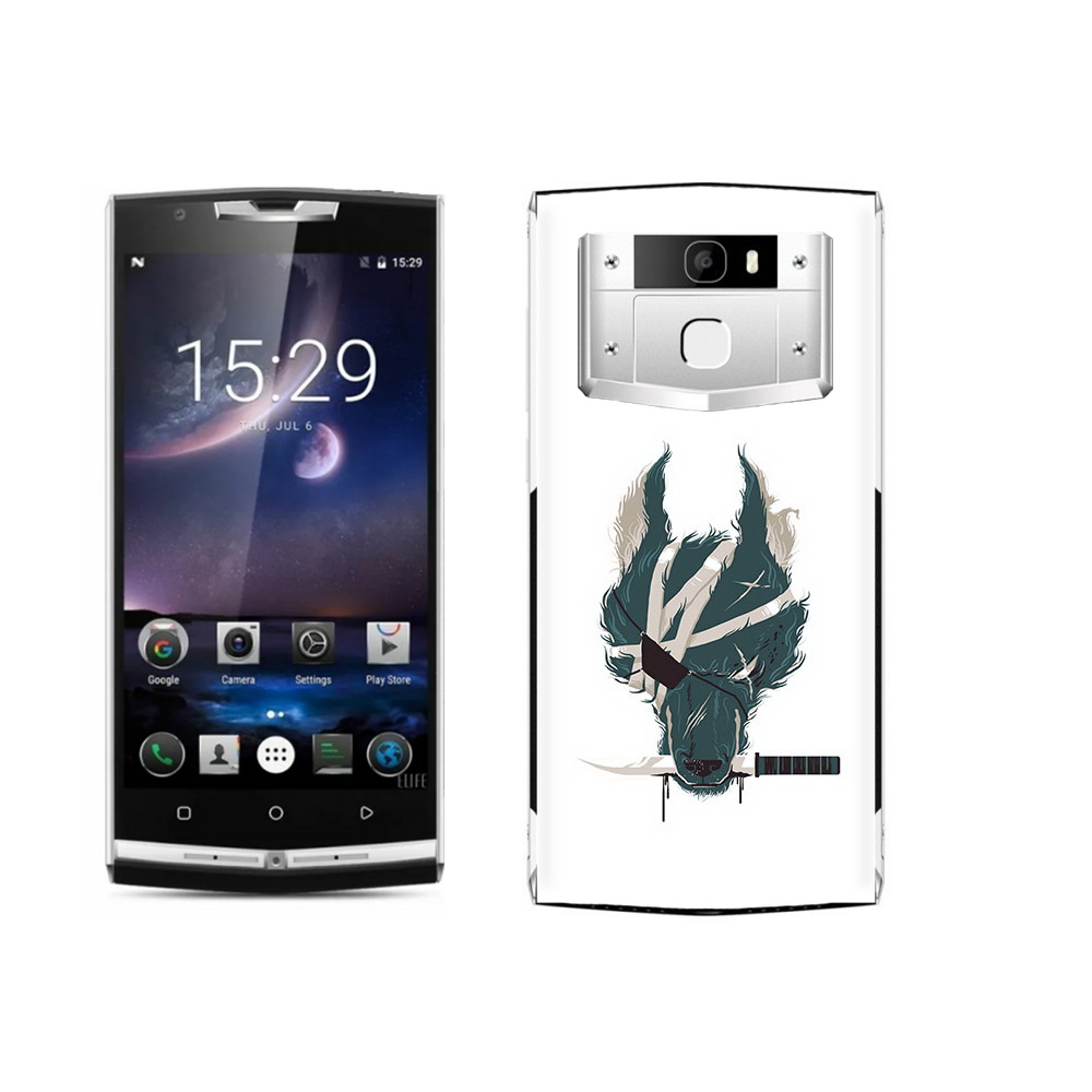 

Чехол MyPads Tocco для Oukitel K10000 Pro волк-разбойник, Прозрачный, Tocco