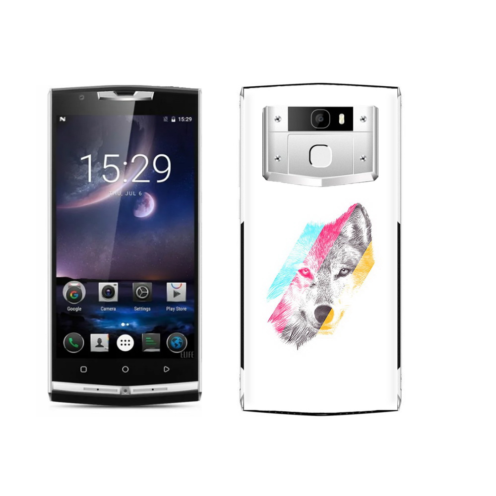 

Чехол MyPads Tocco для Oukitel K10000 Pro волк градиент, Прозрачный, Tocco