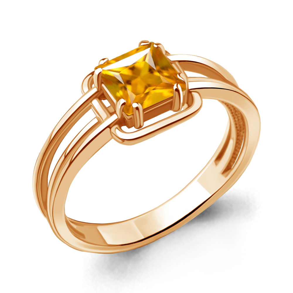 

Кольцо из серебра с цитрином Aquamarine Aquamarine 6960406_925_з р. 19, 6960406_925_з