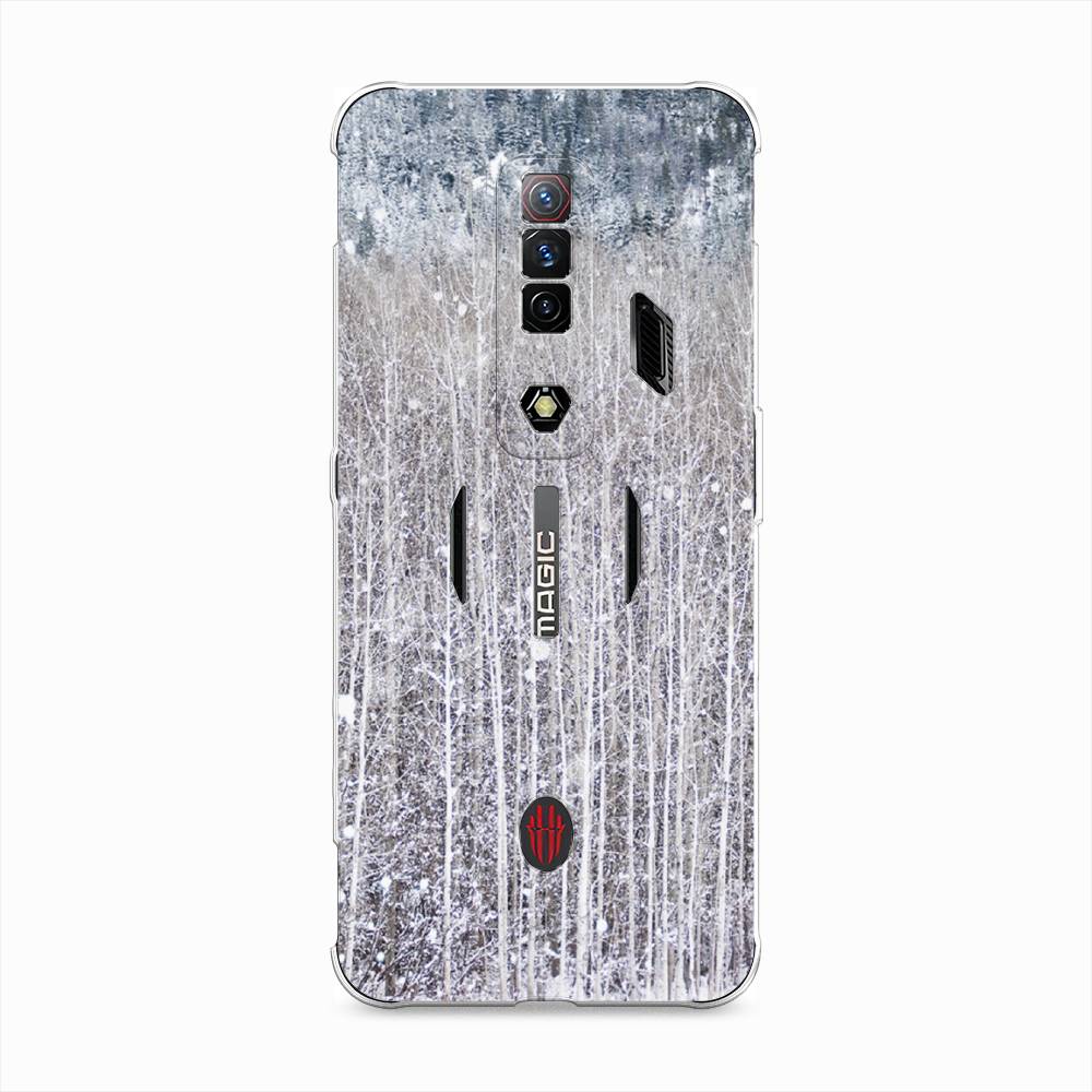 

Чехол на ZTE Nubia Red Magic 7S "Снежный лес", Бежевый;серый;белый, 136350-5