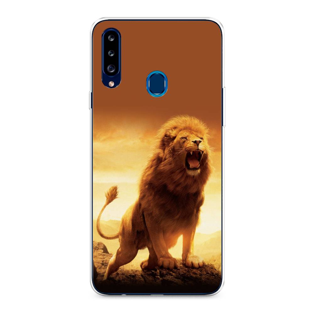 

Чехол на Samsung Galaxy A20s "Львиный рык", Коричневый;желтый;оранжевый, 2100850-1