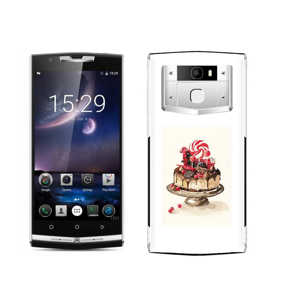 

Чехол MyPads Tocco для Oukitel K10000 Pro вкусный торт, Прозрачный, Tocco