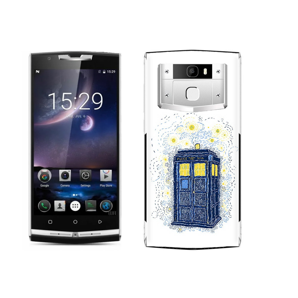 

Чехол MyPads Tocco для Oukitel K10000 Pro будка рисунок, Прозрачный, Tocco