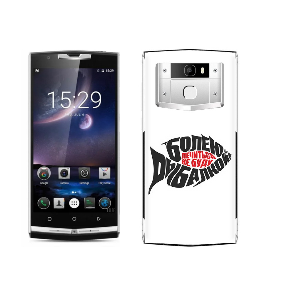 

Чехол MyPads Tocco для Oukitel K10000 Pro болею рыбалкой, Прозрачный, Tocco
