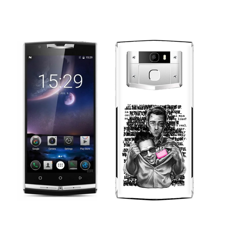 

Чехол MyPads Tocco для Oukitel K10000 Pro бойцовский клуб, Прозрачный, Tocco