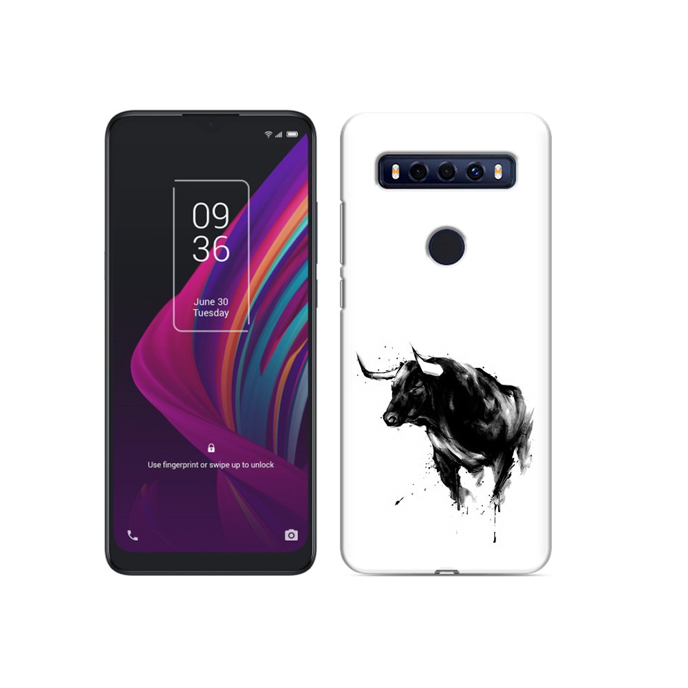 

Чехол MyPads Tocco для TCL 10 SE бык, Прозрачный, Tocco