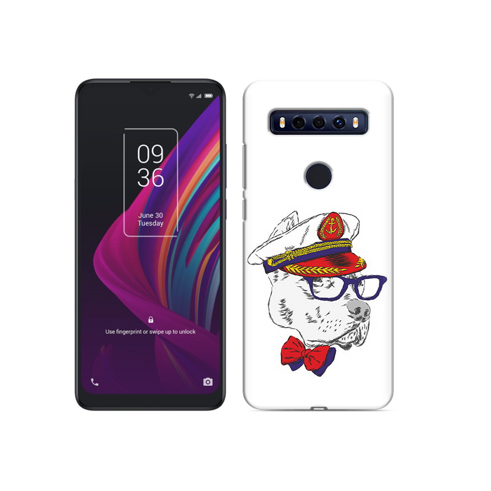 

Чехол MyPads Tocco для TCL 10 SE бульдог, Прозрачный, Tocco