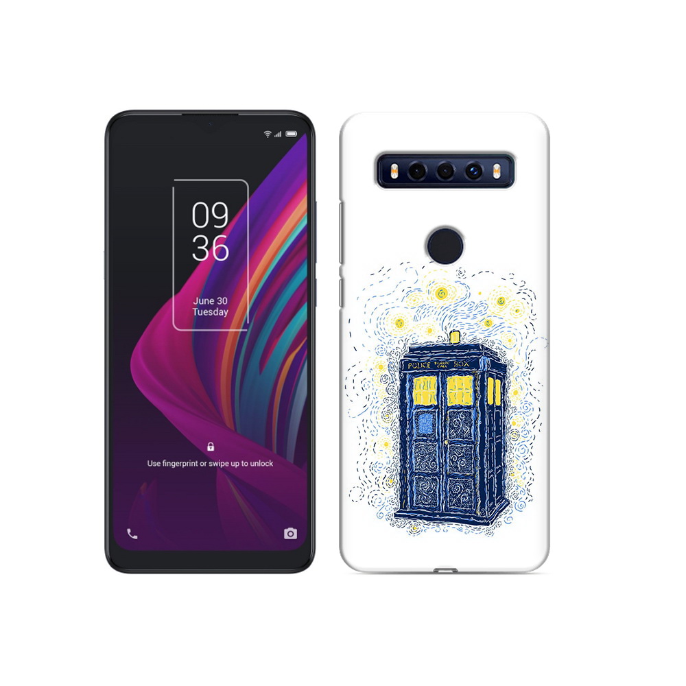 

Чехол MyPads Tocco для TCL 10 SE будка рисунок, Прозрачный, Tocco