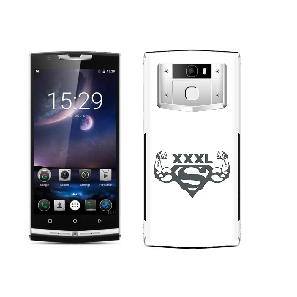 

Чехол MyPads Tocco для Oukitel K10000 Pro бодибилдинг супермен, Прозрачный, Tocco