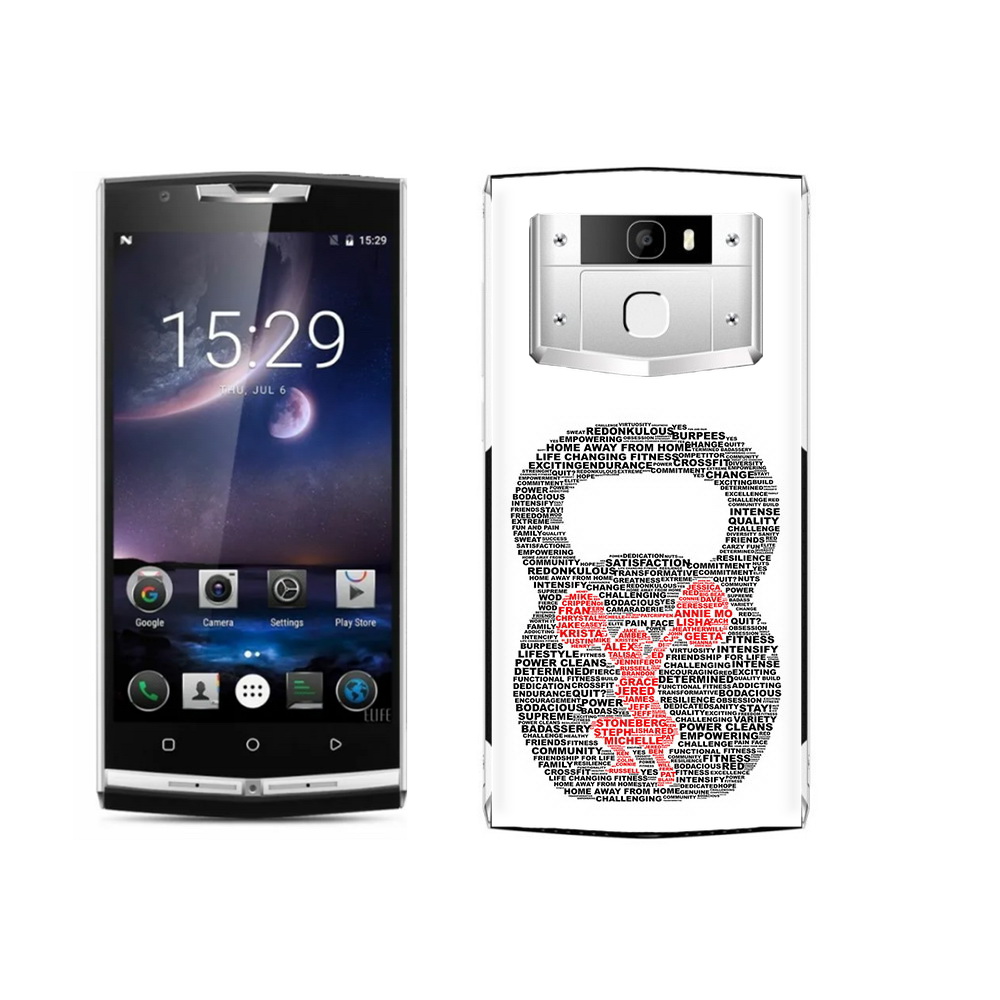 

Чехол MyPads Tocco для Oukitel K10000 Pro бодибилдинг гиря из слов, Прозрачный, Tocco