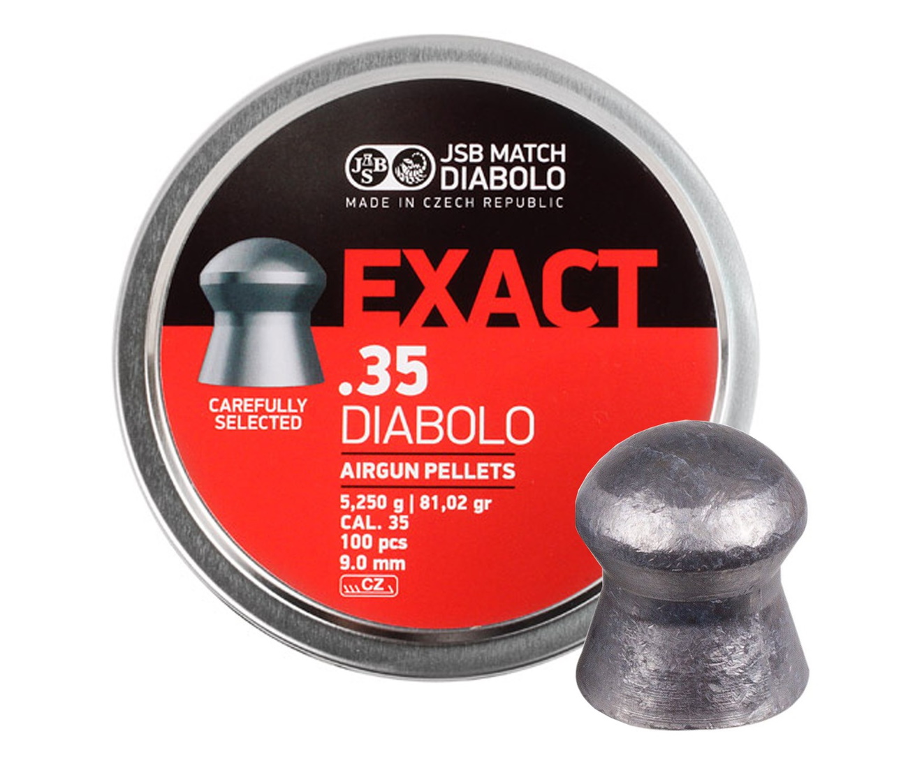 

Пуля пневм. JSB Diabolo Exact 9,00mm,5,20g, 100pcs