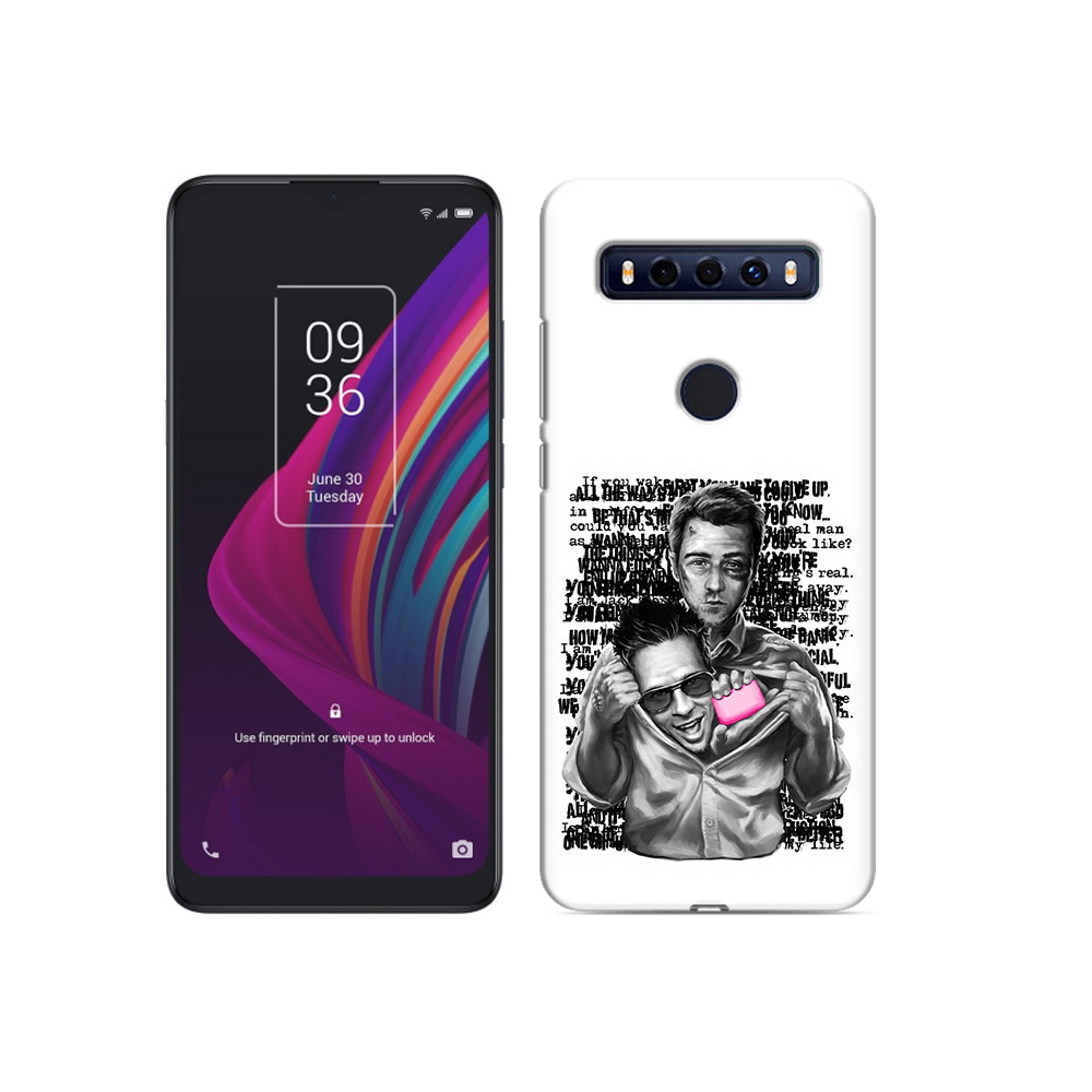 

Чехол MyPads Tocco для TCL 10 SE бойцовский клуб, Прозрачный, Tocco