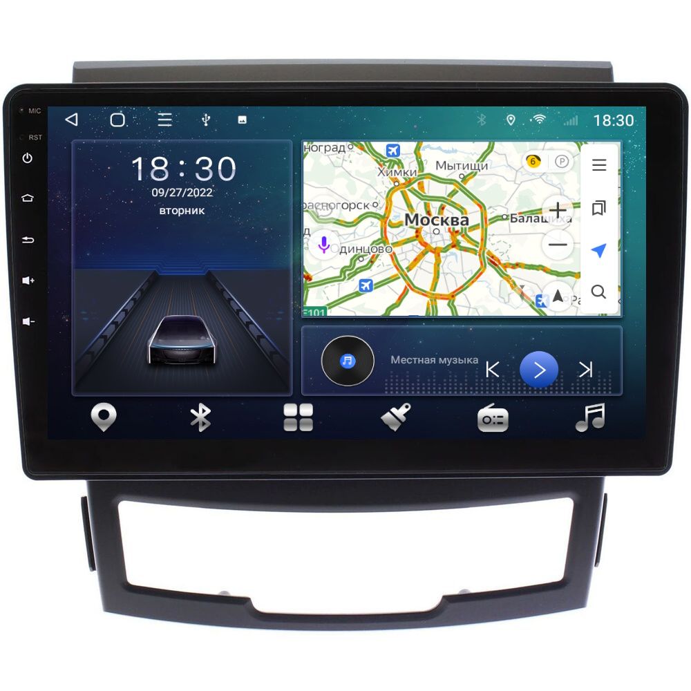 Магнитола CRS-300 SsangYong Actyon 2 2010-2013 - Android 13 - Процессор 8 ядер - Carplay