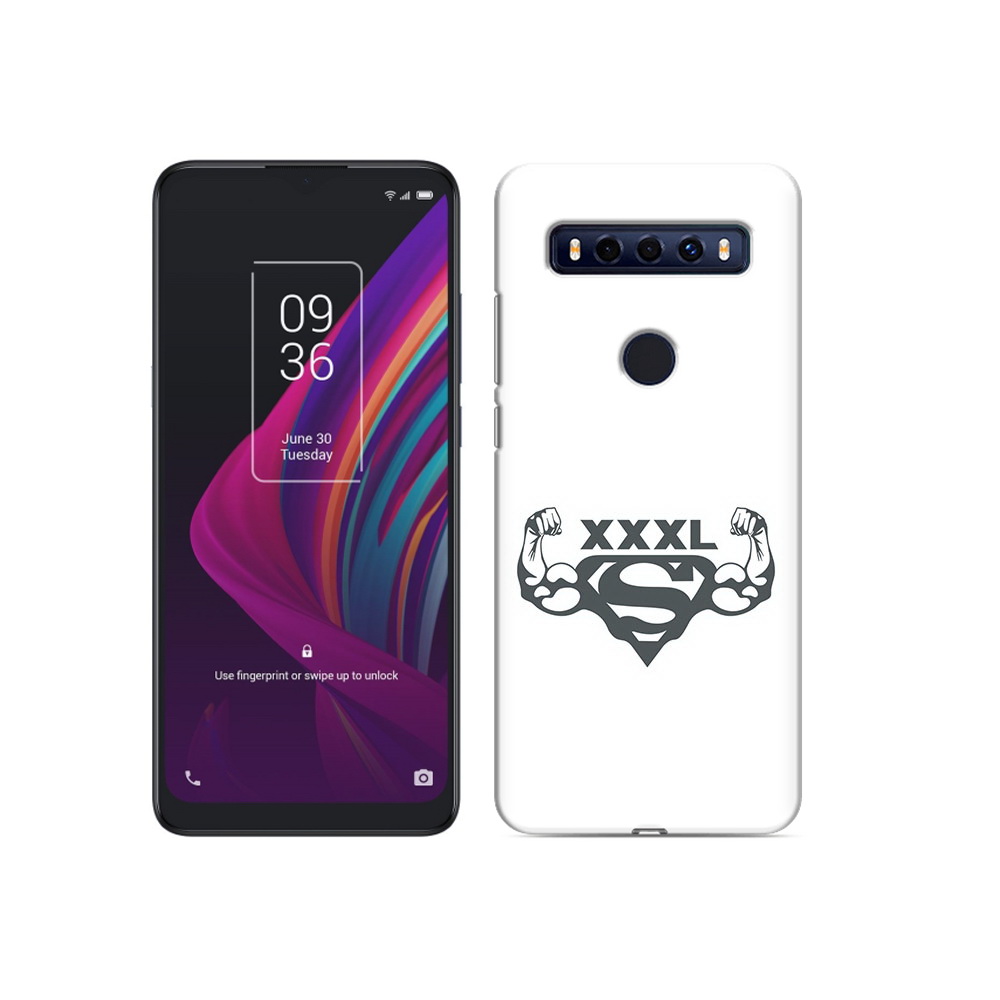 

Чехол MyPads Tocco для TCL 10 SE бодибилдинг супермен, Прозрачный, Tocco