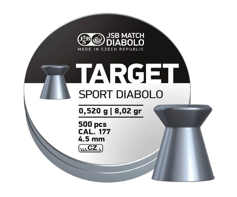 Пуля пневм. JSB Diabolo TARGET Sport кал. 4,5 мм 0.52g  (500 шт.) 32-0105