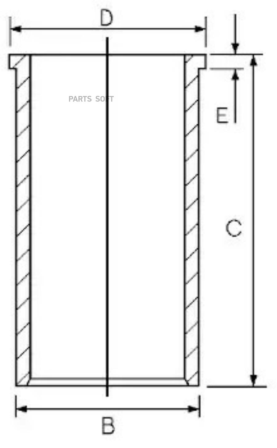 

GOETZE 14-027950-00_гильза d79.5 Audi 80/100/A4/A6, VW Golf 1.9D/SDi 89