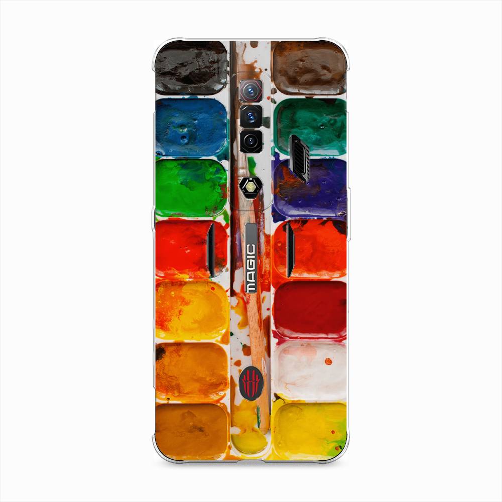 

Чехол на ZTE Nubia Red Magic 7S "Акварель", 136350-4
