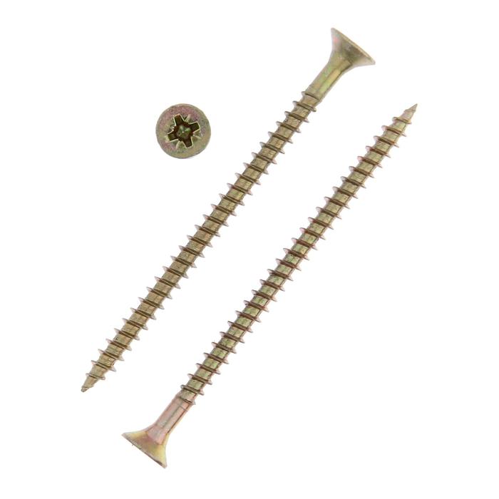 

Саморезы универсальные ТУНДРА krep 4.5x70 мм, желтый цинк, 150 шт.