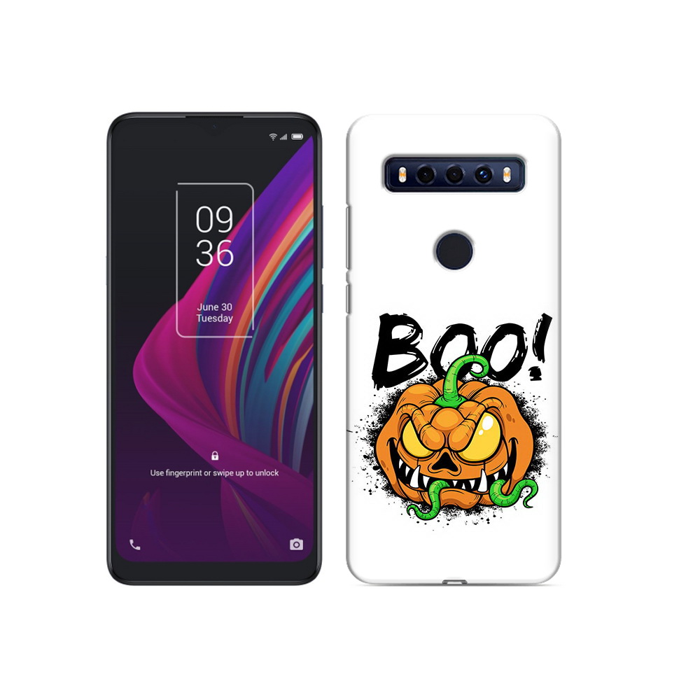

Чехол MyPads Tocco для TCL 10 SE Хэллоуин бу, Прозрачный, Tocco