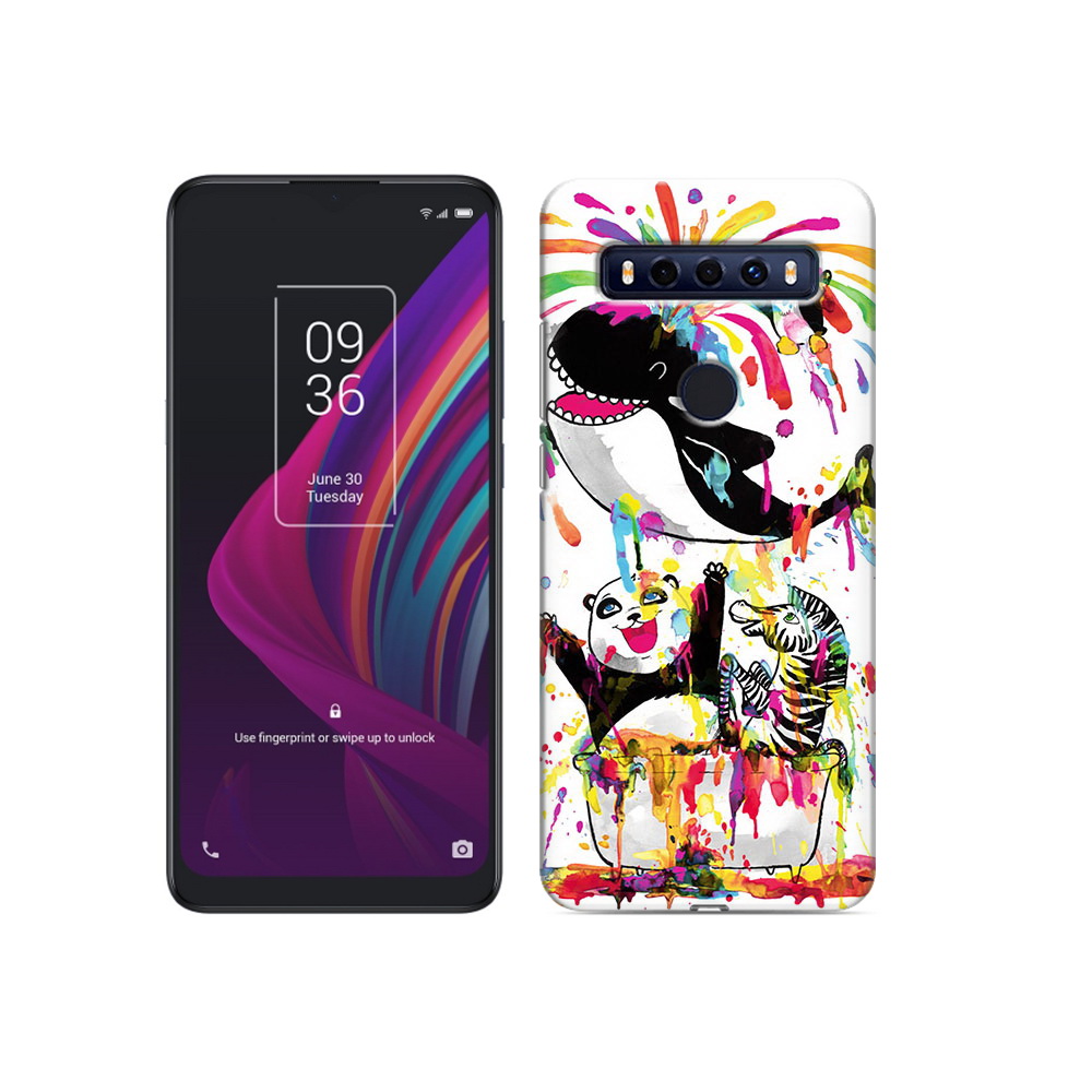 

Чехол MyPads Tocco для TCL 10 SE Хиппи кит, Прозрачный, Tocco