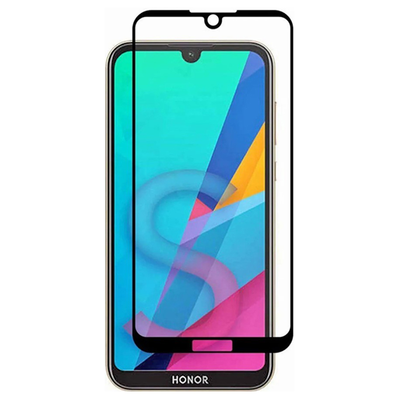 

Защитное стекло на Honor 8S/Y5 2019, Silk Screen 2.5D, черный, X-case