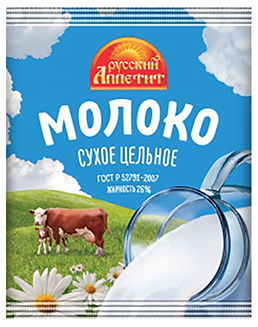 

Молоко Русский Аппетит цельное сухое 140 г