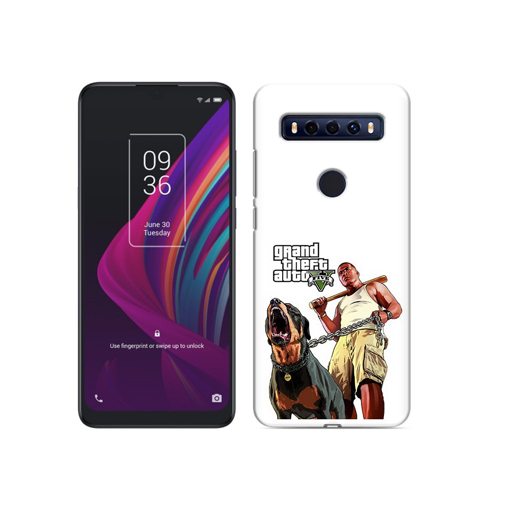 

Чехол MyPads Tocco для TCL 10 SE GTA грозная собака, Прозрачный, Tocco