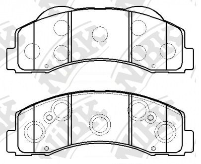 

Колодки NiBK pn51003 Торомзные, Колодки торм. NiBK pn51003 NiBK pn51003