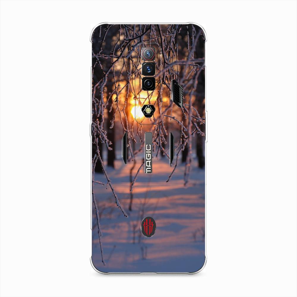 

Чехол на ZTE Nubia Red Magic 7S "Зима 7", Оранжевый;розовый;черный, 136350-2