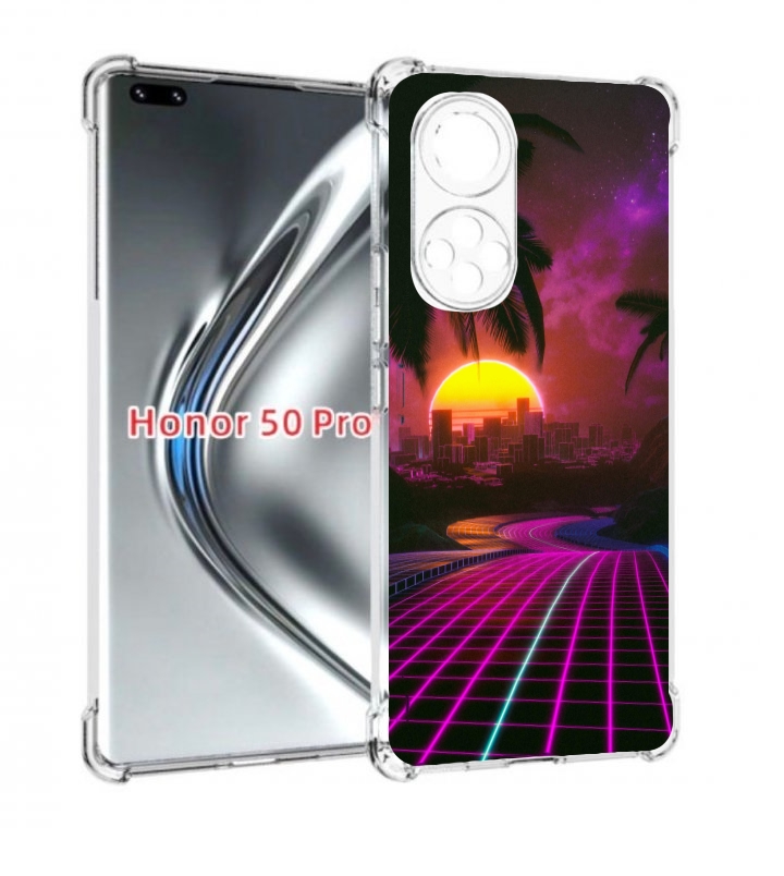 

Чехол бампер MyPads хотлайнмайами 2 для Honor 50 Pro/Nova, Прозрачный, Tocco