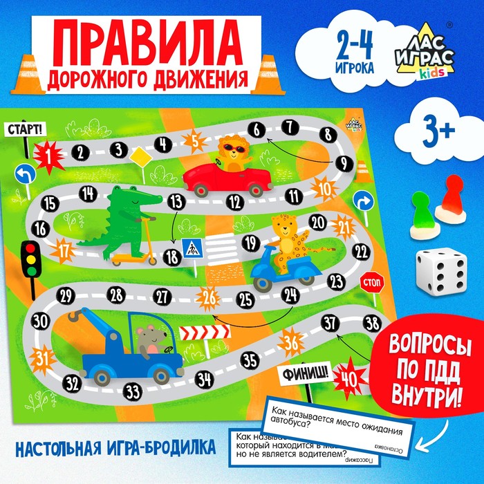 

Игра-бродилка Правила дорожного движения