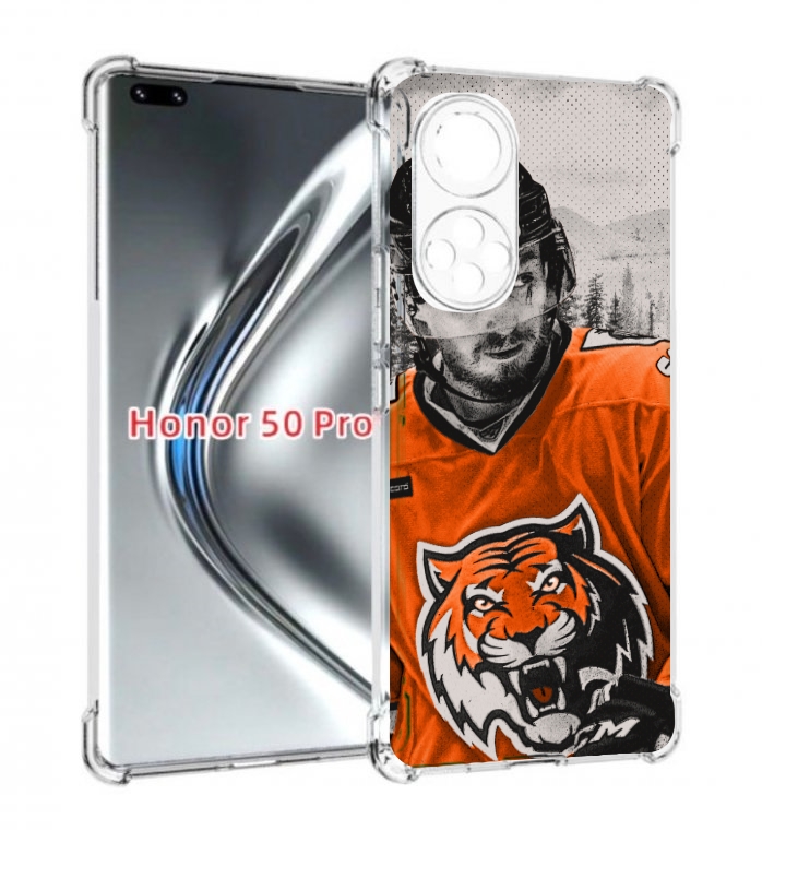 

Чехол бампер MyPads хк амур мужской для Honor 50 Pro/Nova, Прозрачный, Tocco