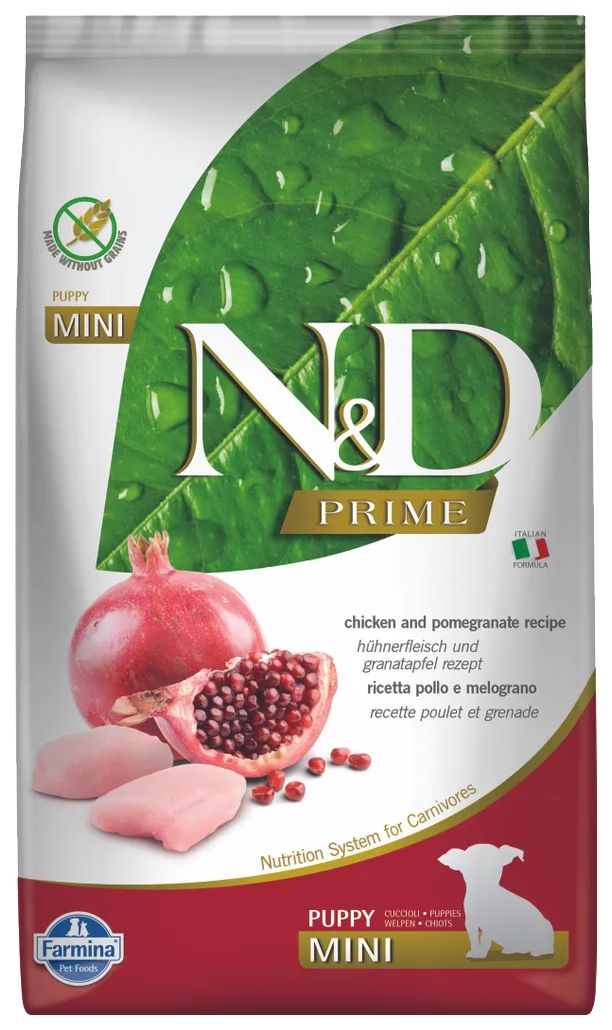 

FARMINA FARMINA DOG N&D PRIME ADULT MINI CHICKEN & POMEGRANATE беззерновой для взрослых со