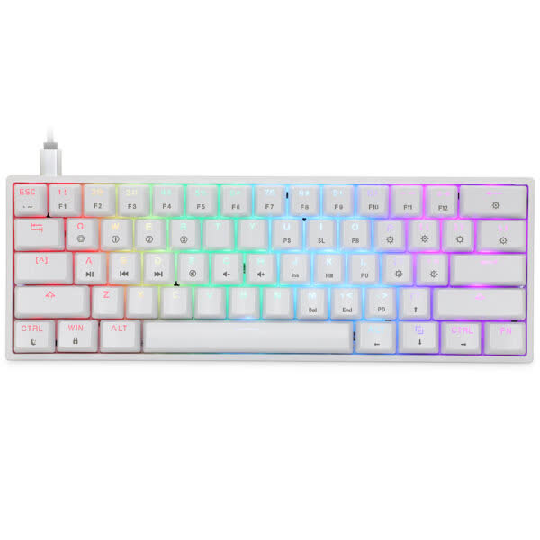 Проводная игровая клавиатура Skyloong GK61 SK61 White (SLGKSK61RW)